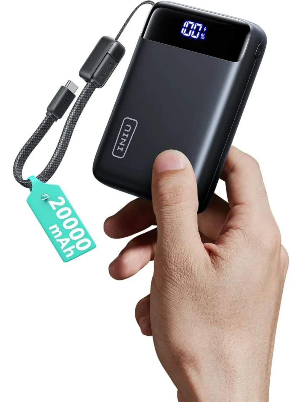 Compact 20000mAh Power Bank - Fast Charging Portable Charger for Travel & Daily